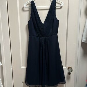 JCrew navy dress from the bridesmaid collection. Size 2